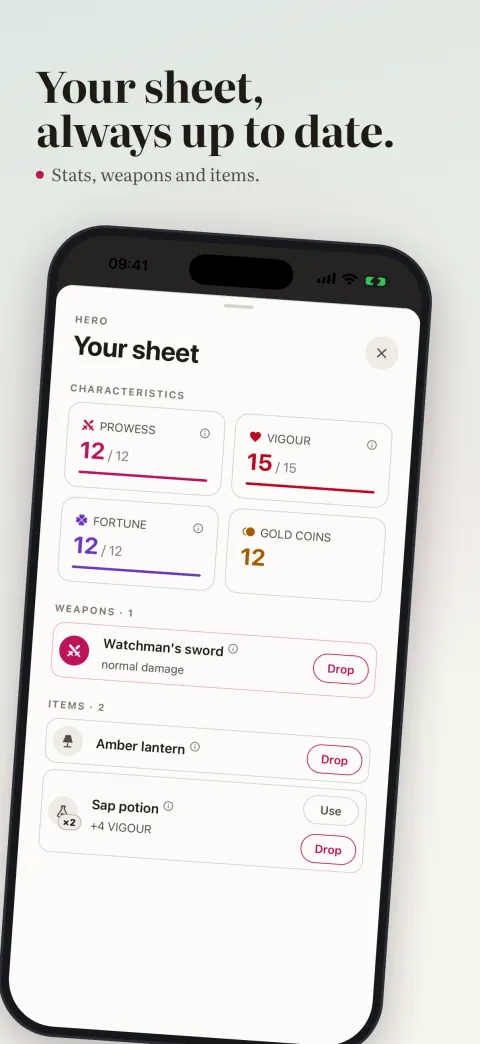Your sheet, always up to date.